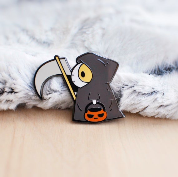 Bubu Grim Reaper Halloween Enamel Pin Bubu Grim Reaper Halloween Enamel Pin