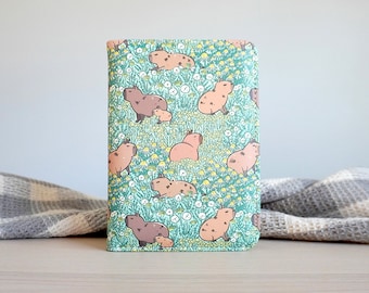 Capybara Passport Wallet featuring Noristudio Capybara Meadow Pattern with RFID Blocking