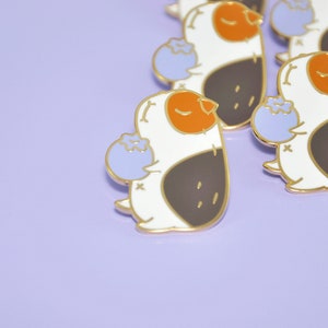 Bluberry and Guinea pig enamel pin image 4