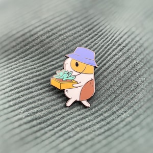 Guinea Pig with Succulent Enamel Pin image 3