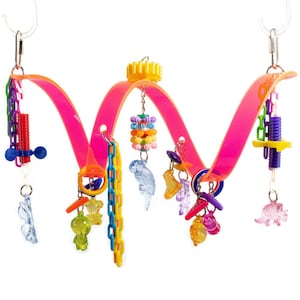 Twisty Twirly Wacky Whirly - Bird Toy, Great for Caiques, Pionus, Senegals, Quakers, Parrots - Also great for Sugar Gliders