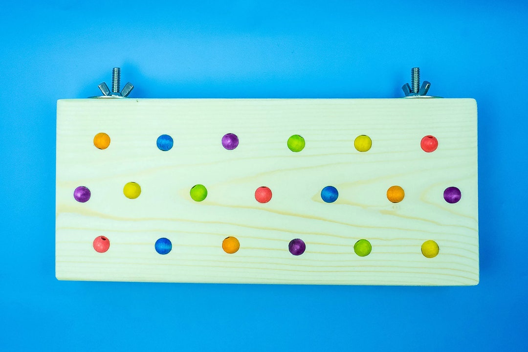 Large Beaded Platform Perch 11 1/2 X 5 for Birds, Chinchillas or