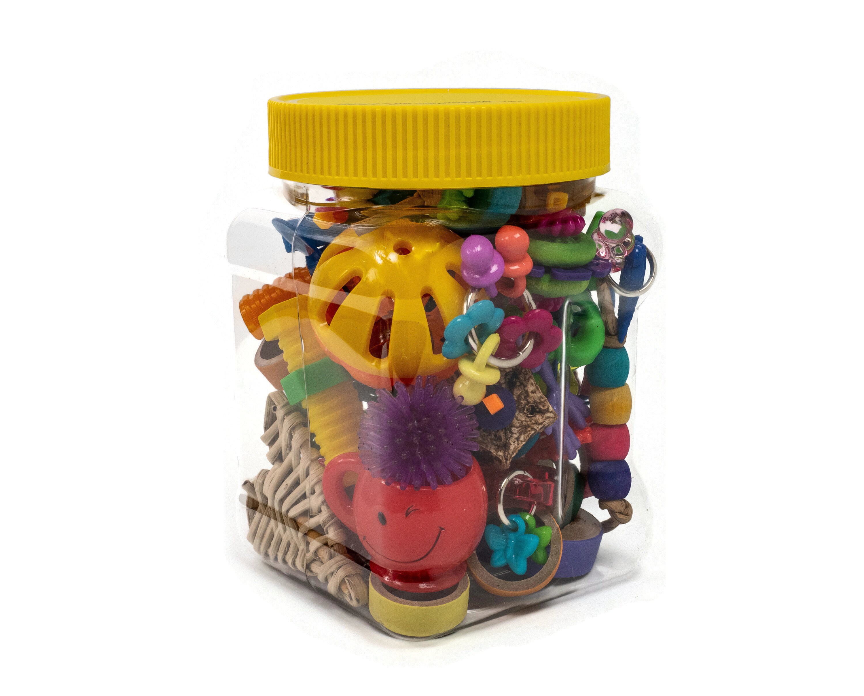 Conure Footies Jar of Foot Toys - Parrot Accessories, Bird Toys, Prod…