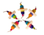Topsy-Turvy - Bird Toy, Foot Toy for Medium or Large Parrots, Perfect for Amazons, African Greys, Eclectus