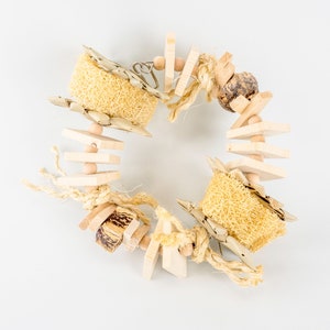 All Natural Wreath Swing - Small/Medium Bird Toy one of our Bare Naked Bird Toys