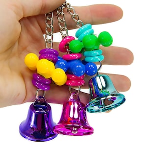Mini Wind Chimes - Small Bird Toy - Parrotlet, Budgie, Cockatiel Bell Toy