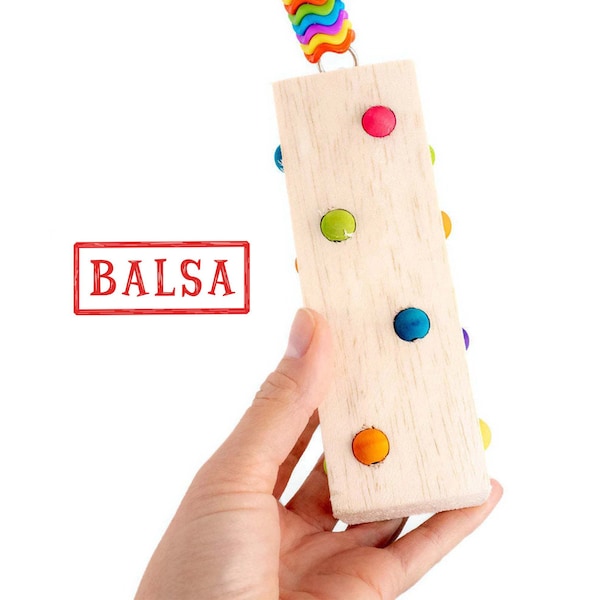 Balsa Dots Bird Toy for Small and Medium Parrots