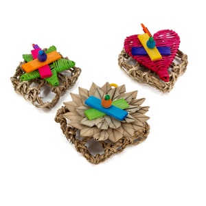 Mini Activity Mats for Small Birds - Set of Three Bird Toys