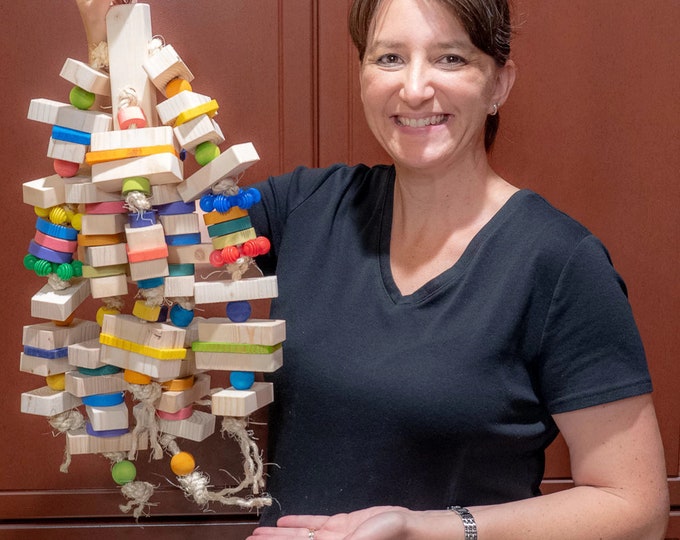 Gobsmacked Large Parrot Toy Bird Toy for Amazons Cockatoos Etsy