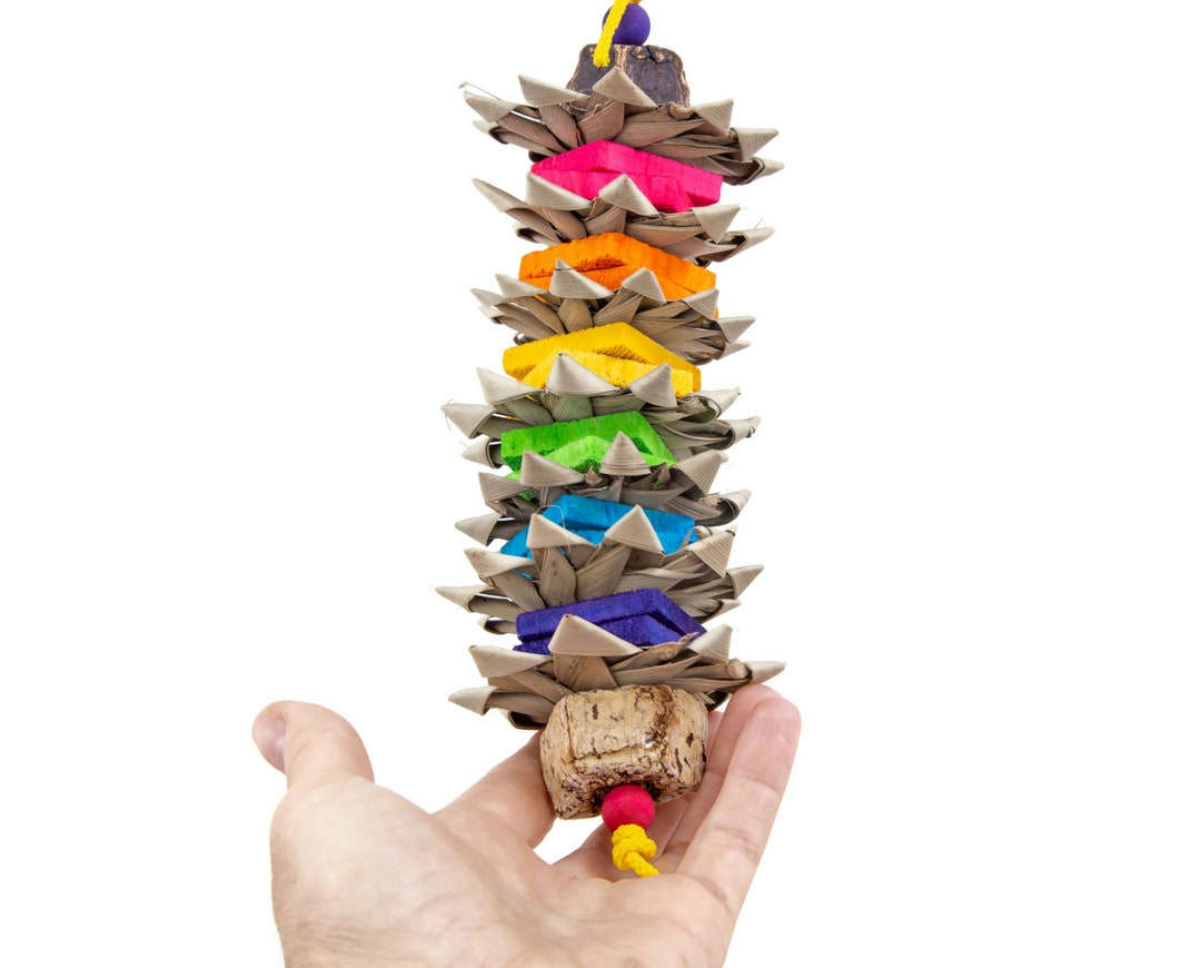 Double Stacked Bird Toy for Conures Quakers Cockatiels Etsy