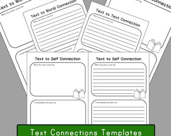 Text Connections Templates: Reading Comprehension Activity (PDF)