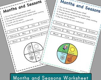Months and Seasons PDF - K-2