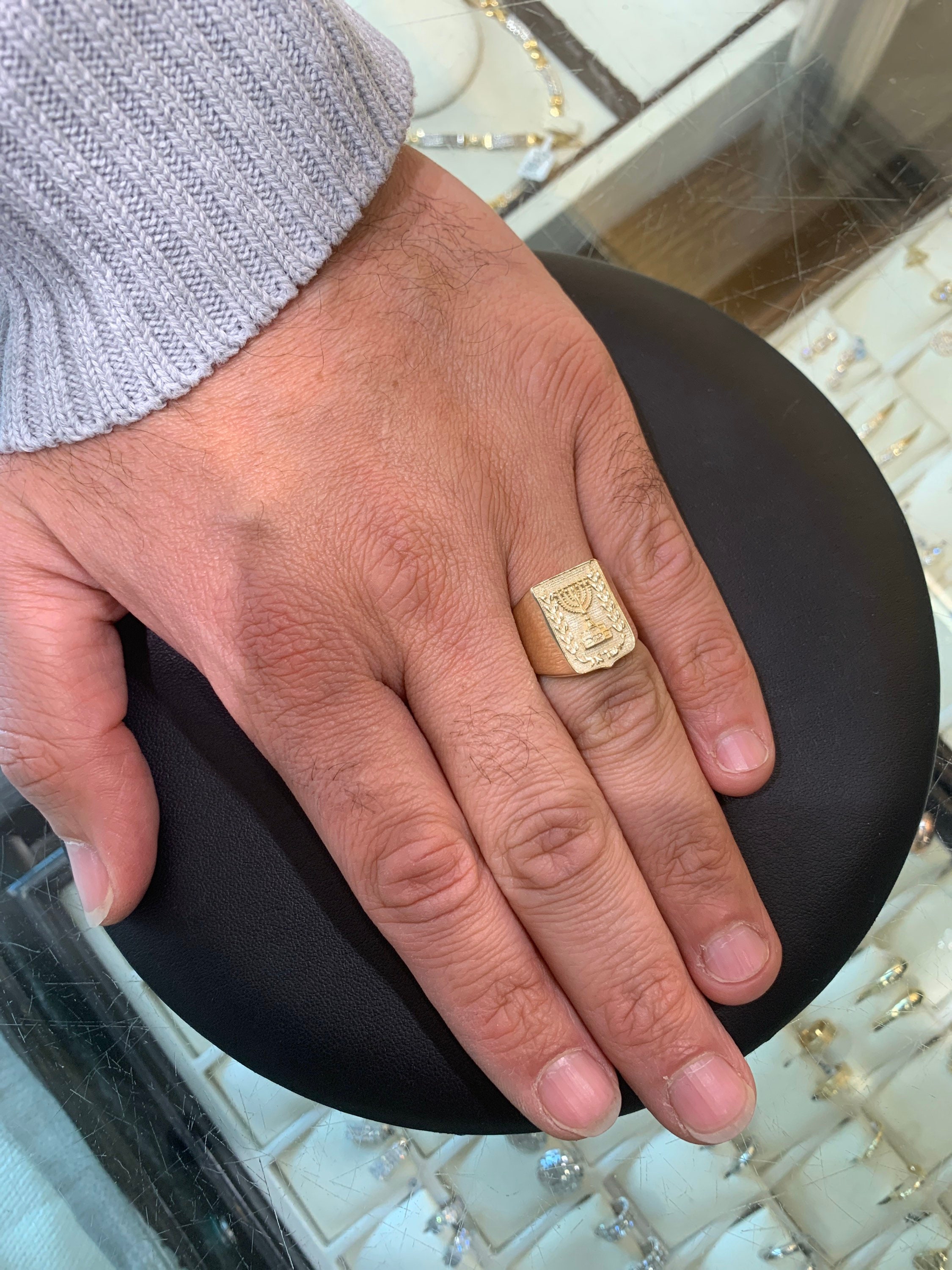 Buy 14k Gold & Silver Hebrew Name Rings | Israel-Catalog.com