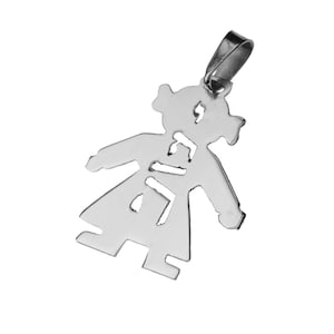 Children&#39;s Jewelry, Child Name Necklace, Sterling Silver Little Girl&#39;s Hebrew Name Pendant, My First Jewelry, Gifts for Children from Israel