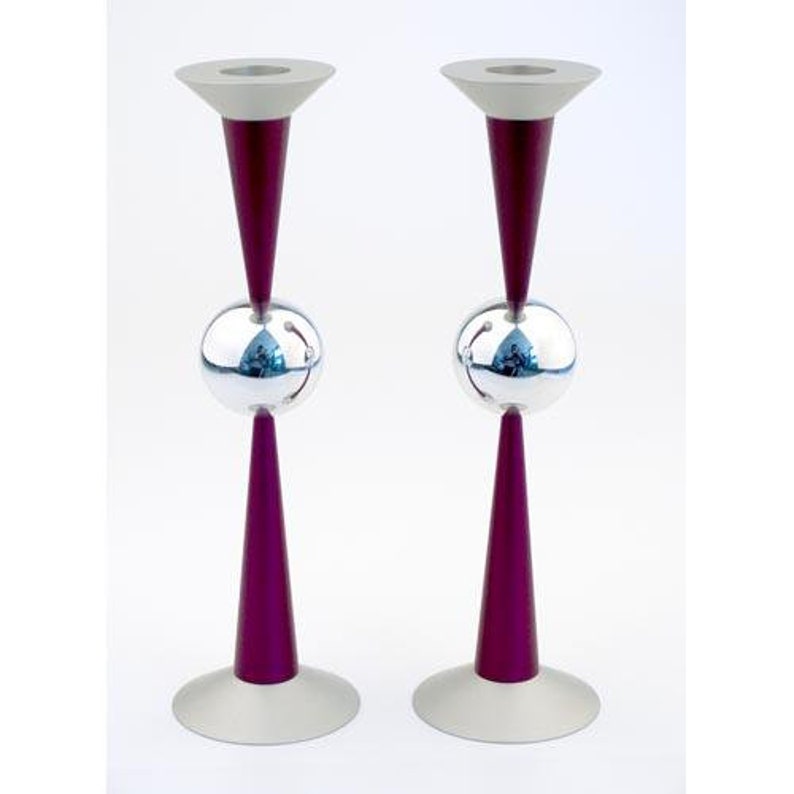 Modern Shabbat Candlesticks Unique Shabbat Candle Holder Etsy