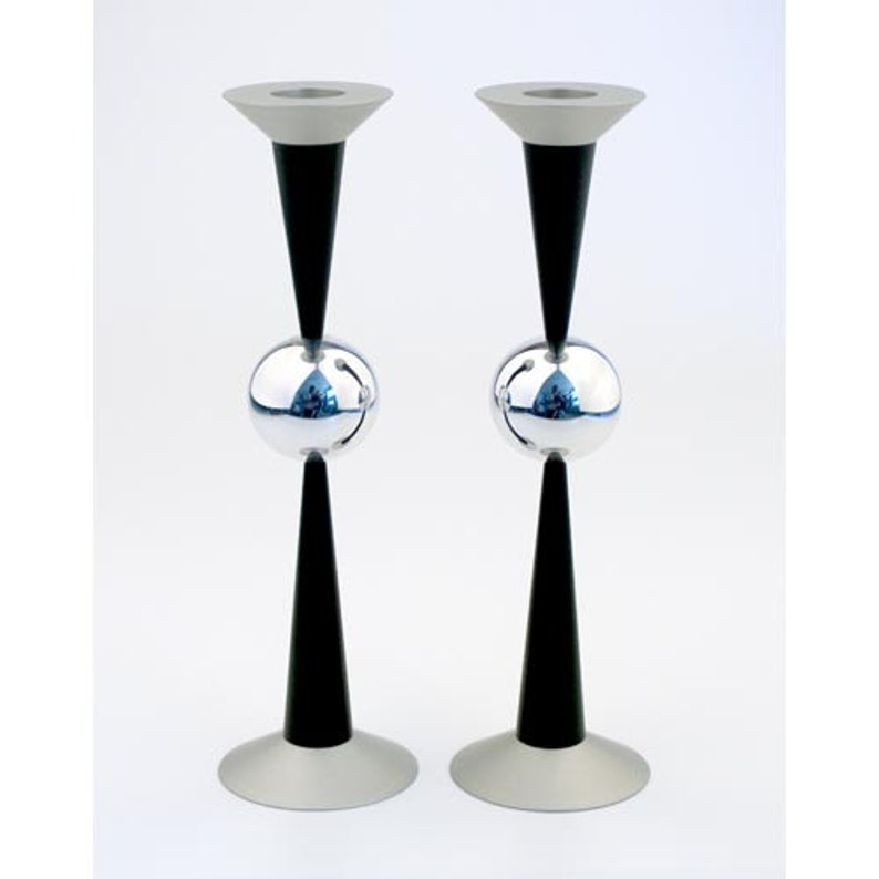 Modern Shabbat Candlesticks Unique Shabbat Candle Holder Etsy