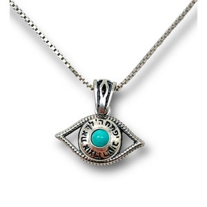 Evil Eye Kabbalah Pendant in Sterling Silver