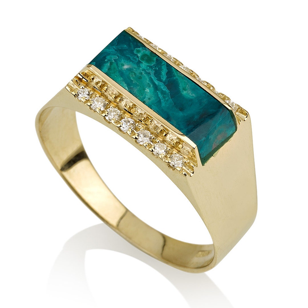 I. REISS Made In Israel 14kt Gold Diamond Clover Ring main image 0