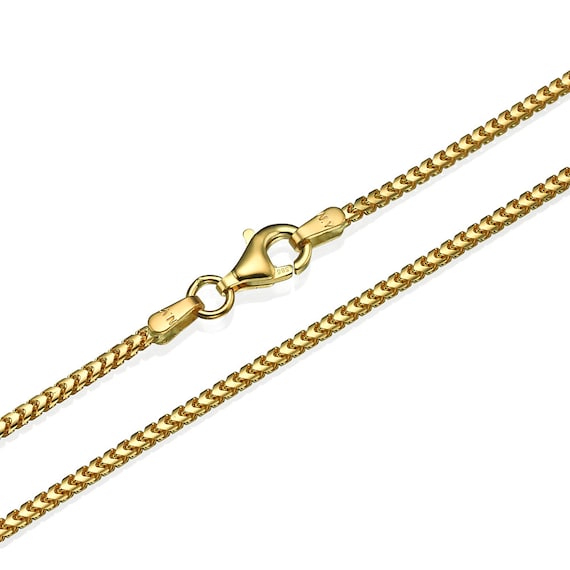 14k Gold Franco Chain 1.5mm 14k Yellow 