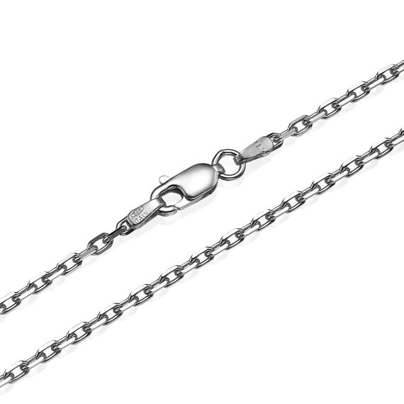 White gold hotsell anchor chain