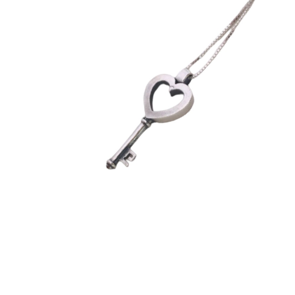 Heart Key Love Pendant in Sterling Silver, Woman of Valor