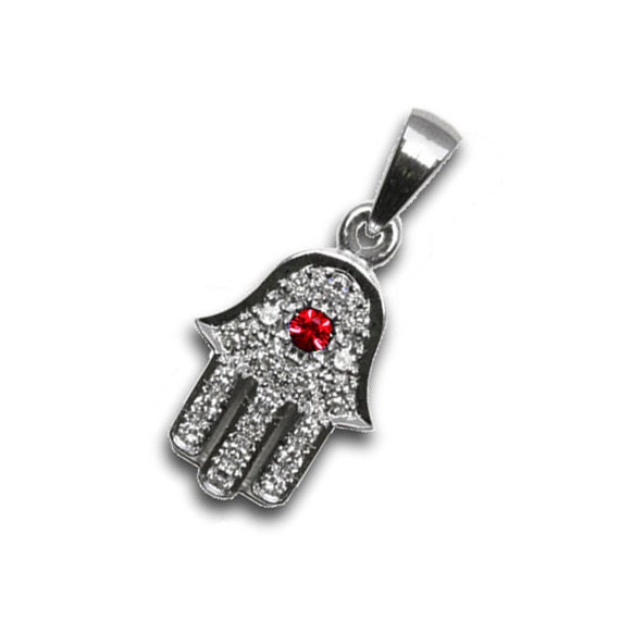 Hamsa hand 2024 diamond pendant