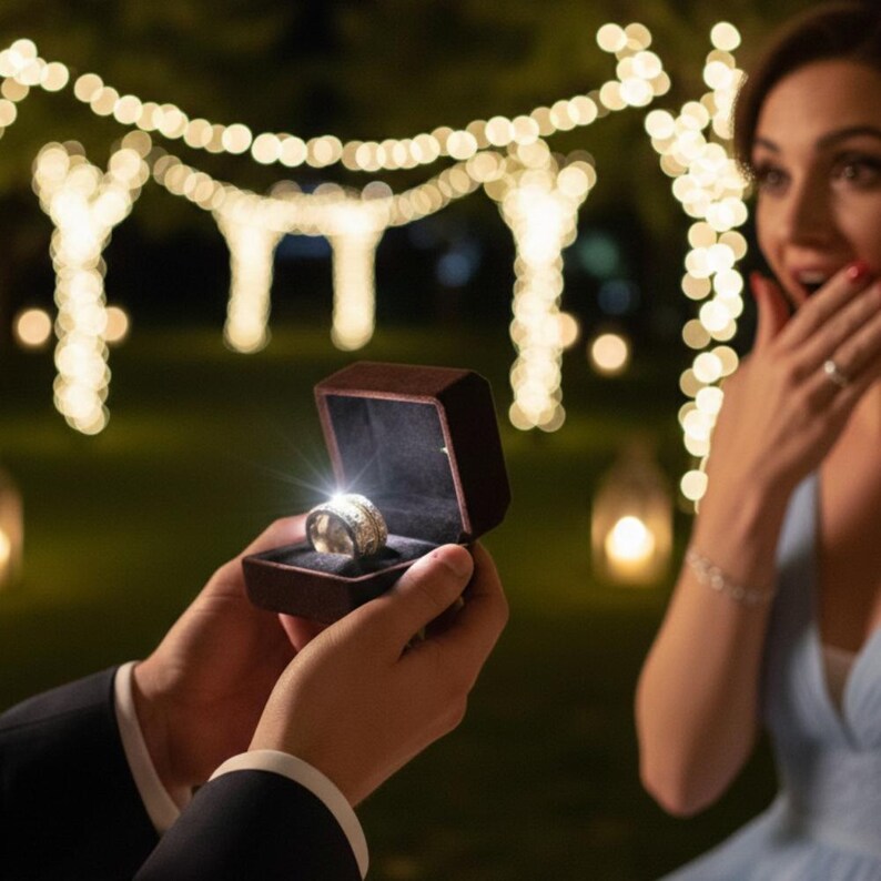 Diamond Hebrew wedding ring for Jewish marriage proposal