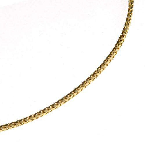 25.0 Gramm 14k solide Weißgold Franco Halskette 26 cm H 3 Jewels