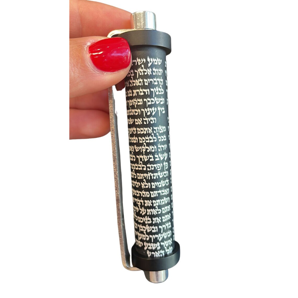 Engraved Shema Mezuzah for Jewish Door Judaica | Etsy