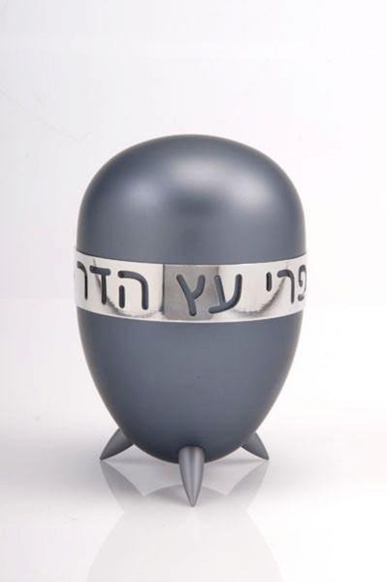 Etrog Box with Hebrew Text, Modern Etrog Case, Unique Etrog Holder, Colorful Case for Esrog, Citron Box, Sukkot Judaica, Jewish Holiday Gift