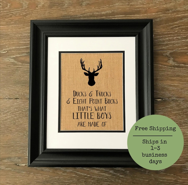 Baby Boy Nursery Decor Deer Duck Buck Rustic Nursery Country Etsy