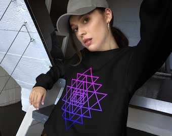 Heilige Geometrie Sri Yantra Sweatshirt