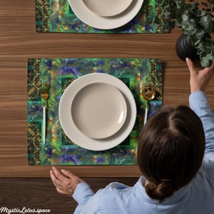 Designer Art Sacred Geometry Placemat Set Includes 4 Matching Placemats image 7