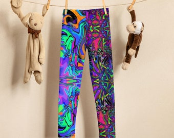 Lustige bunte Kinder Leggings