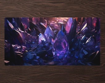 Purple Mana Gems Gaming Mousepad Large