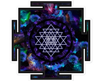 Sri Yantra Space Mandala Sacred Geometry Sticker Large