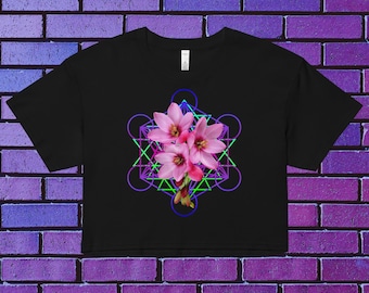 Blumen Geometry Crop Top