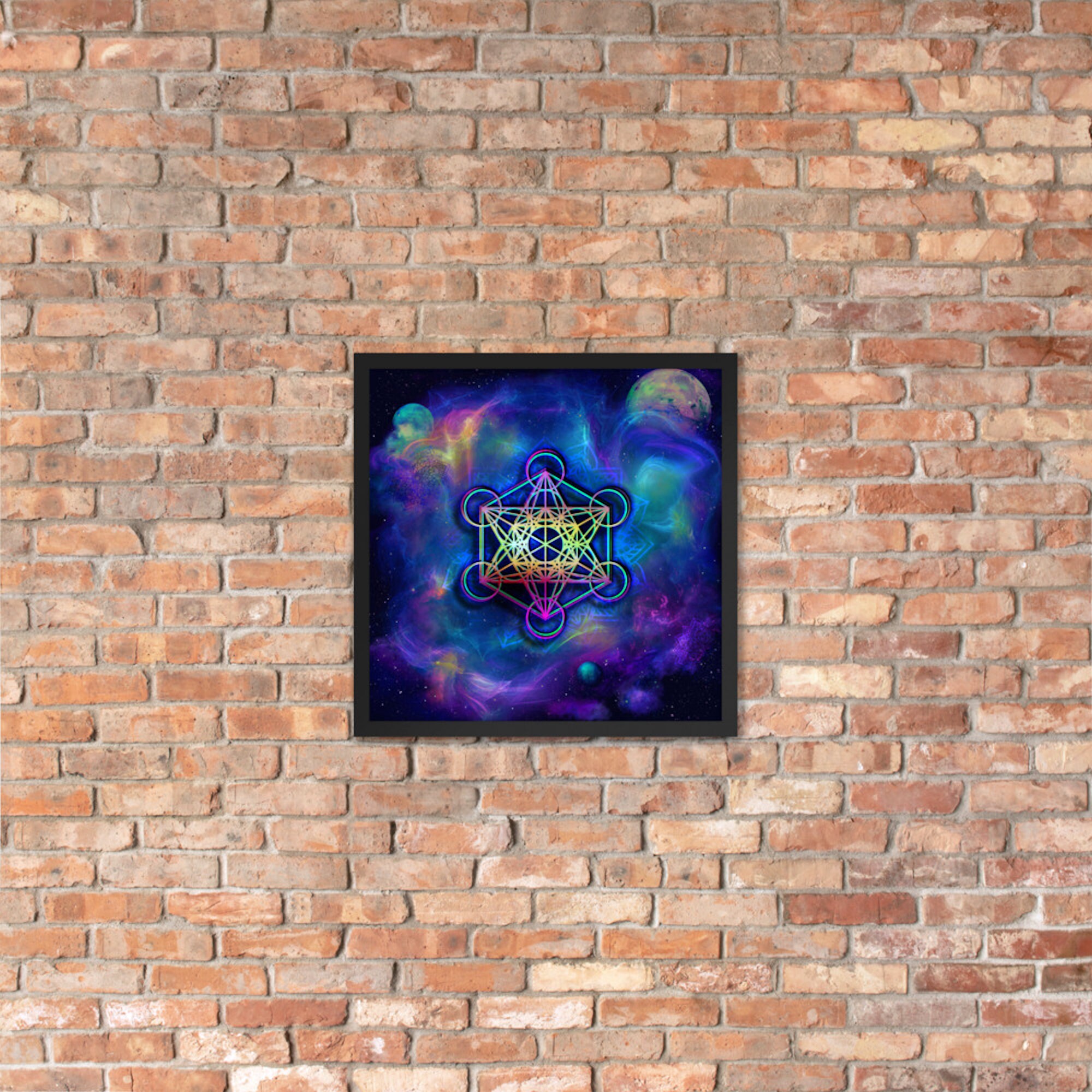 Printable ART - Galactic Metatron's Cube Sacred Geometry Digital ...