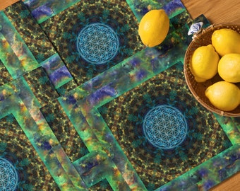 Designer Art Sacred Geometry Placemat Set - Includes 4 Matching Placemats