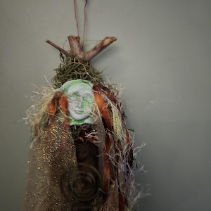 Spirit Doll, art doll, OOAK art doll, Handmade, Goddess doll, Mixed media assemblage doll