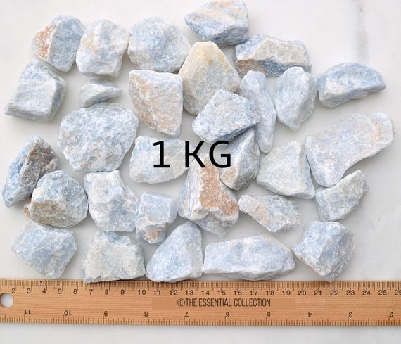 Blue Calcite Specimen (1-2 lbs) (Individual Piece) - Kids Love Rocks