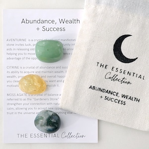 abundance crystals aventurine citrine moss agate