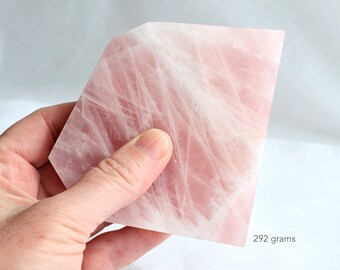 ROSE QUARTZ CRYSTAL Slab Home Decor Crystals Natural Gemstone Slab
