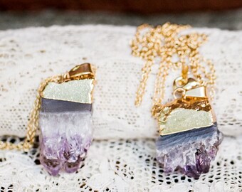 Amethyst Geode Necklace