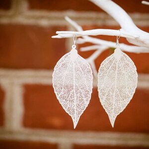 Real Leaf Laser Earrings (The Abey Earrings)