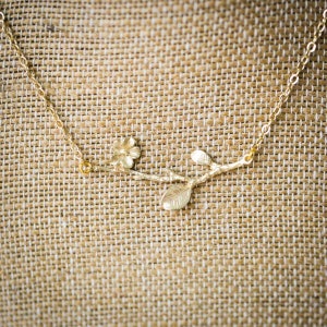 Cherry Blossom Necklace (One Blossom)