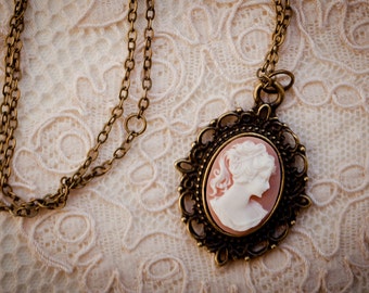 Resin Cameo Pendant (The Victoria Necklace)