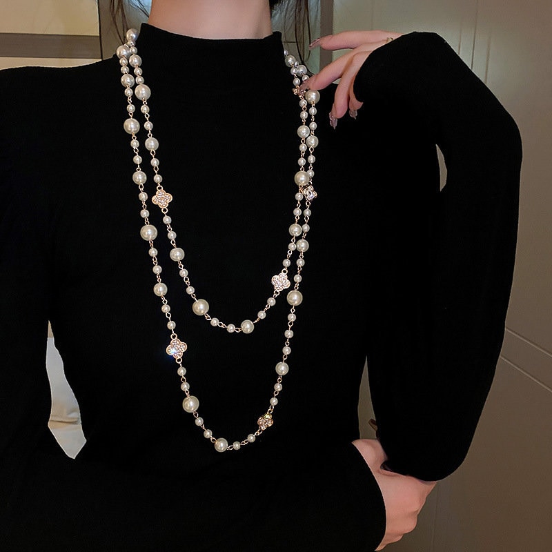 Anastasia's Once Upon a December Faux Pearl Beaded Necklace for