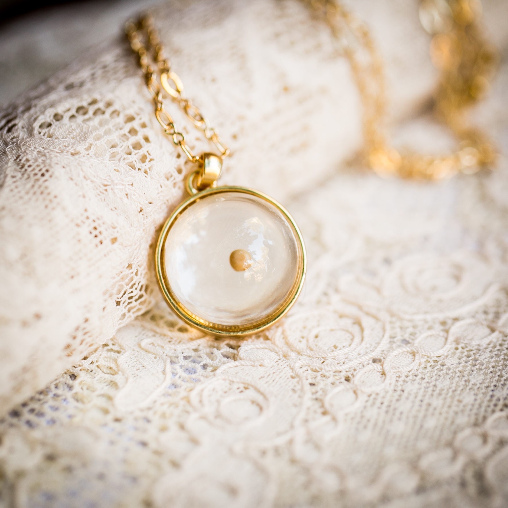 14 karat gold 2024 mustard seed necklace