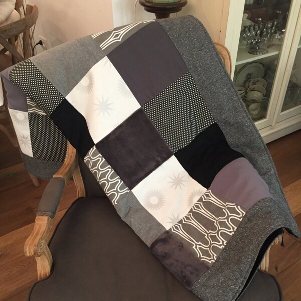 Grey Quilt - Etsy